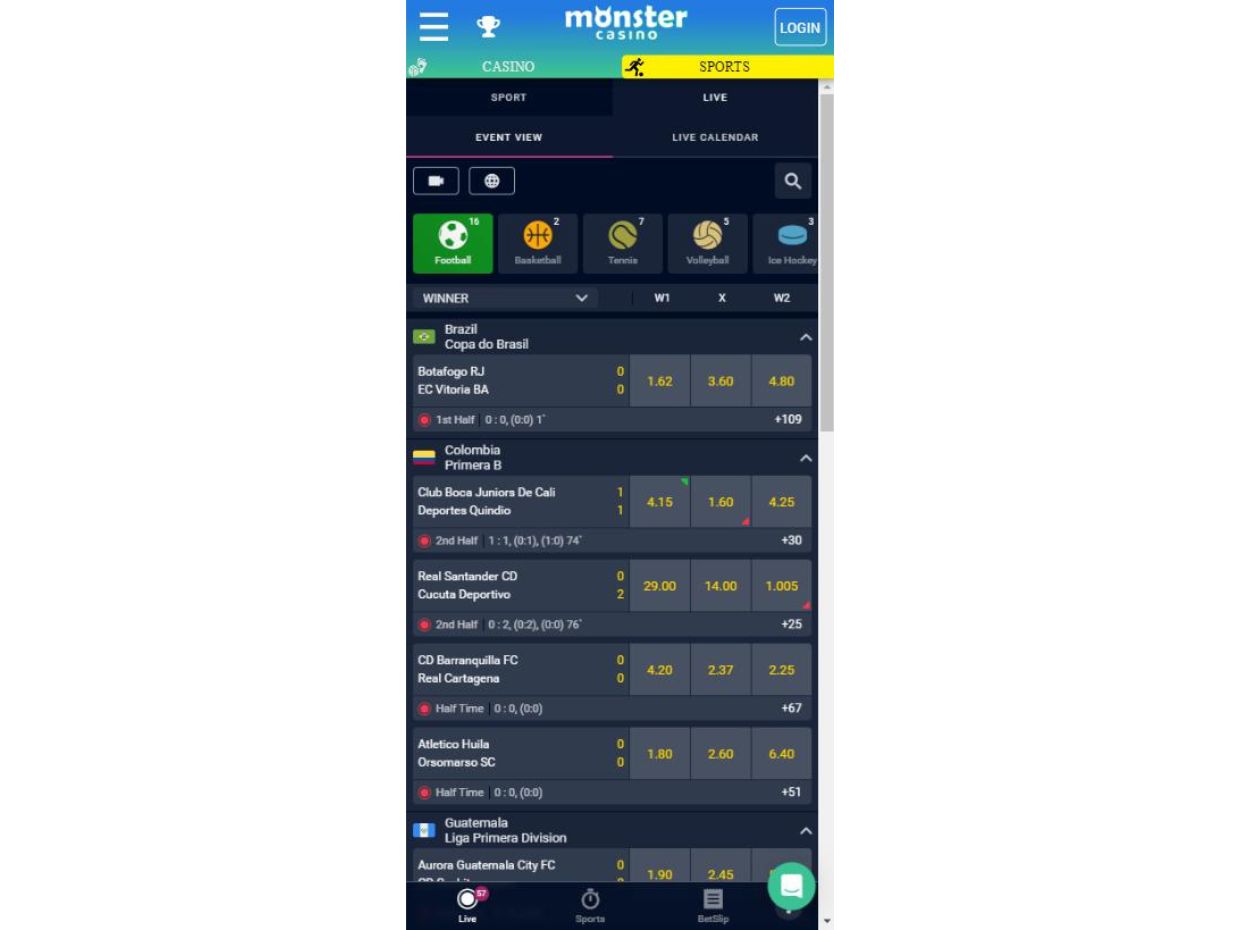 MonsterCasino App 2